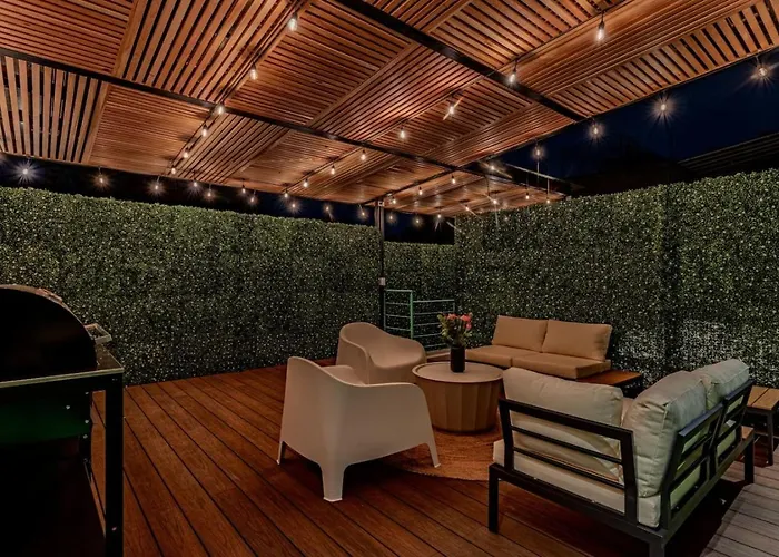 Spacious Condesa Stay, Rooftop Dining, Bbq Holiday home *